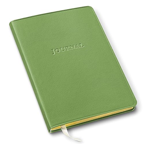 Gallery Leather Journal Notebook - 192 Pages, Softcover, For Men and Women, For Writing, Work & Travel, Handcrafted - Camden Kiwi - 8 x 5.5, Desk Lined