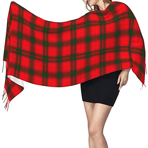 Winter Warm Wrap Shawl Urquhart Broad Red Ancient Tartan Print Scarves Blanket Scarf For Women Men3