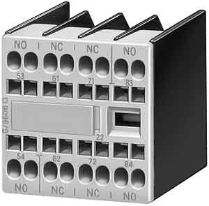 Contact auxiliaire Siemens ressort bloc de contact 3na 1na DIN50012 rail