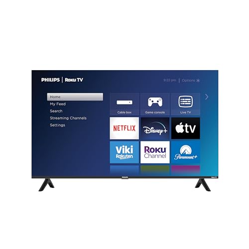 Philips Roku TV 43″ 4K Ultra HD (2160p) HDR10 5600 Series Borderless Smart TV (43PUL5623/F6), Alexa Compatible