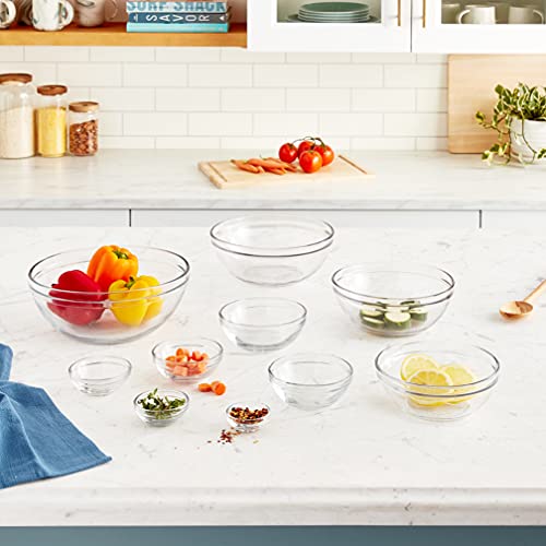 Anchor Hocking 10 Piece Mixing Bowl Set, Nesting Serving Bowls & Mixing Bowls (1 oz, 2 oz, 4 oz, 6 oz, 10 oz, 16 oz, 1 Qt, 1.5 Qt, 2.5 Qt, 3.5 Qt) by Anchor Hocking - Image 2