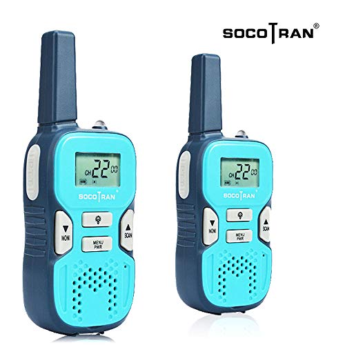 SOCOTRAN Walkie Talkies Small License Free Two Way Radios USB Charging Flashlight 5
