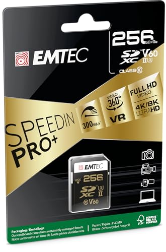 Emtec Ecmsd256guhs2v60 Mémoire Flash Sdxc Uhs ii Classe 2 - vue 3