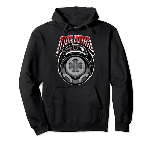 Sweat Star Wars Last Jedi BB-9 vêtement vintage imprimé geek noir