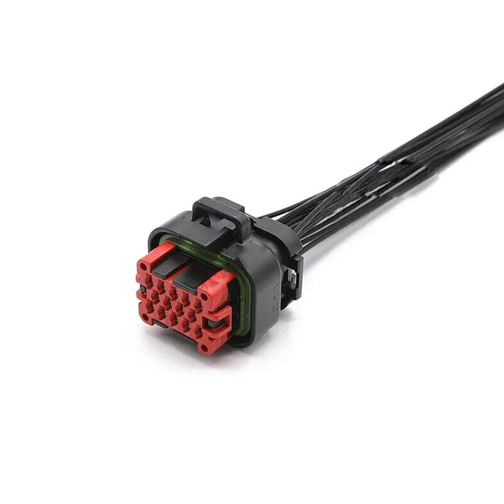 Universal Waterproof AMP Automotive ECU Connector 776164-1 776286-1 776273-1 770680-1 Plug & Socket Housing with Terminals (35 Pin with Wiring Harness, Black)