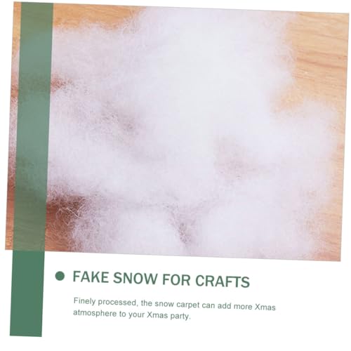 Zerodeko 2 Conjuntos De Estofamento De Neve Artificial Guarnição Piso Decoração Algodão Neve Decoraç