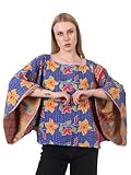 Wevez Women Full Size Kantha Printed Kantha top Vintage Indian Fabric Wholesale Tops Assorted Lot (US, Alpha, One Size, Regular, Regular, 3, Assorted Colors)