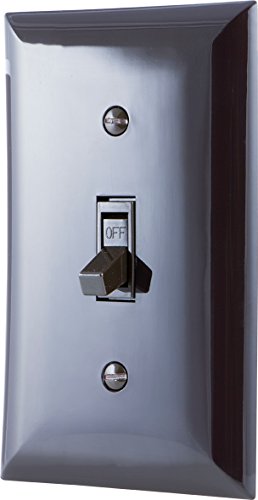 Ge 18235 Grounding Single Pole Toggle Switch With Fast Easy Pressure-Lock Wiring, Brown #TOP1