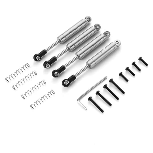 RC �J�[ �A�N�Z�T���[ For Axial UTB18 For Capra Trail 1/18 RC �o�M�[�J�[�p�[�c �A���~�� �t�����g ���A �X�v�����O �V���b�N�A�u�\�[�o�[ �_���p�[����(Silver)
