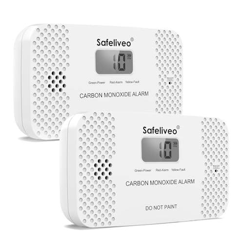 Safeliveo Rilevatore di Monossido di Carbonio con Schermo LCD, Sensore