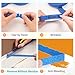 KICNIC Premium Blue Painters Tape 12 Rolls, 720 Yards Total, Paint Tape for Multi-Purpose, Painting, Painter's, Masking Master Tape for Crafts Arts & Labeling, 0.7in x 60yd Each