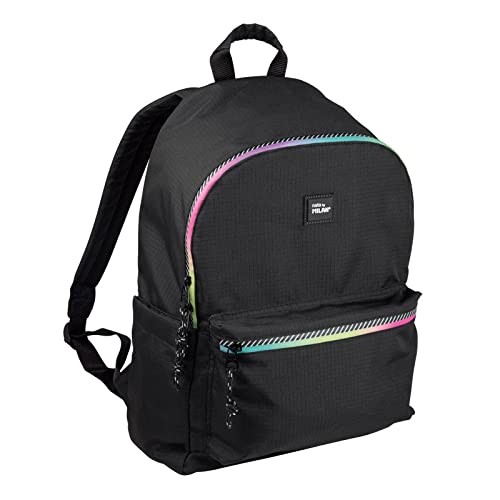 Mochila escolar MILAN de 2 cremalleras y gran capacidad 22L Sunset