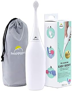 HAPPYPO Easy-Bidet (White) | Portable Shower for Improved Hygiene | Bidet/Washlet Alternative –