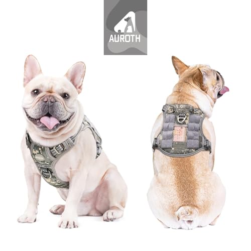 Image of AUROTH Dog Harness for Small Medium Dogs, Tactical No Pull Dog Vest