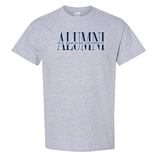 UGP Campus Apparel AS1348 - Old Dominion Monarchs Classic Alumni - Graduation T Shirt - Large - Sport Grey
