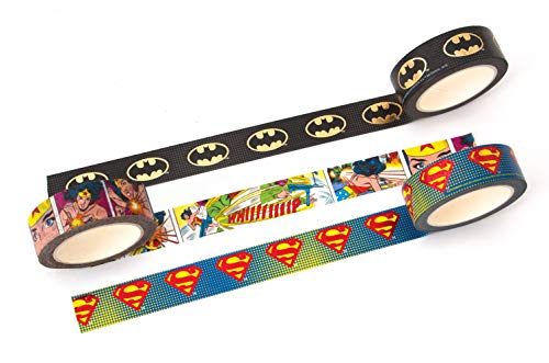 DC Comics Liga de la Justicia Washi Bundle set de cintas adhesivas decorativas SET-0066E 4
