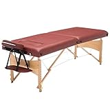 Zusammenklappbare 2-teilige Massageliege für Spa, Schönheitssalon, tragbarer Massagebett für Reiki-Therapie-Behandlung