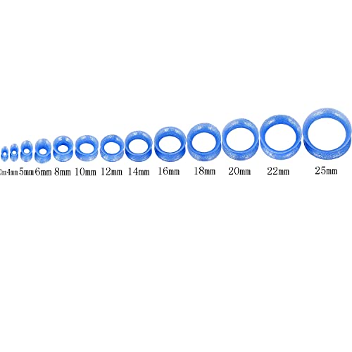Flogwe 30Pcs Soft Silicone Ear Gauges Flesh Tunnels Plugs Stretchers Expander Double Flared Flesh Tunnels Ear Piercing Jewelry For Women Men #TOP1