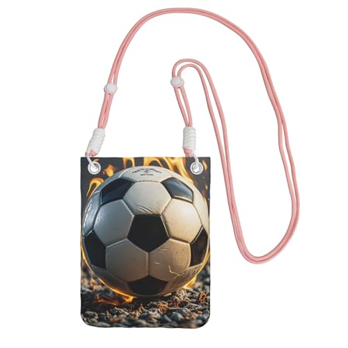 Pochette pour téléphone portable rose avec bandoulière réglable pour femme