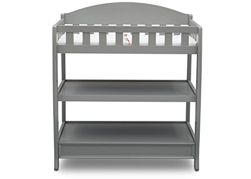 Image of Delta Children Infant Changing Table with Pad, Grey