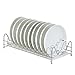 Maison étagère, Plateau à vaisselle Acier inoxydable Intégré Plats à l'air Drain Rack Produits de cuisine Single Layer Home Wall Hanging Dripping Drain Bowl Cabinets 43.5 * 20 * 10CM , étagères de ran