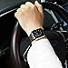 GBPOOT Compatible for Apple Watch Band 38mm 40mm 42mm 44mm, Wristband Loop Replacement Band for Iwatch Series 4,Series 3,Series 2,Series 1,Black,38mm/40mm