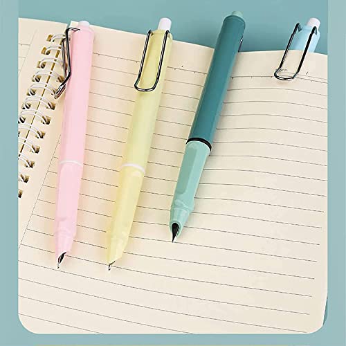 Ojj Retractable Fountain Pen Extra Fine Nib Thermal Erasable Fountain Pen Set Includes 5 Fountain Pens With Ink Converter And Blue Ink Bladder #TOP5
