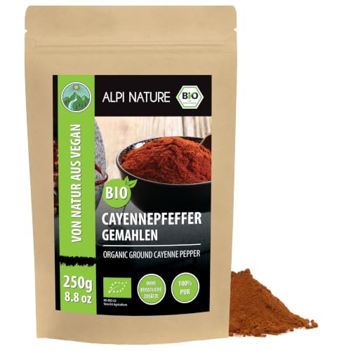 Alpi Nature Cayennepfeffer gemahlen BIO 250g, Cayenne Pfeffer