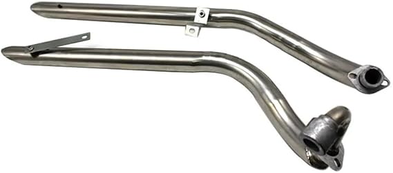 Motorbike Exhaust Pipe Muffler Motorcycle Accessories Exhaust Dual Tailpipe Muffler Kits For Dragstar 650 400 For V-STAR 400/650