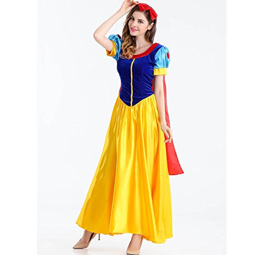 Kufv Women's Snow White Costumes Halloween Princess Costume Dress #TOP2