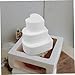 Veemoon 3pcs Heart Shaped Foam Cake Dummies White Decorating Molds for Wedding Modeling and Valentine Day Baking Durable Reusable Design for All Occasions