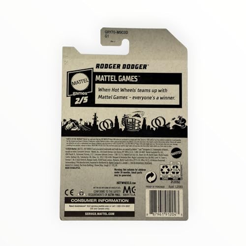 Hot Wheels Rodger Dodger Super Treasure Hunt - Factory Sealed Exclusive, Adult, Black