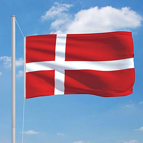 Drapeau Danemark 90x150 cm en polyester avec œillets pour extérieur - 3