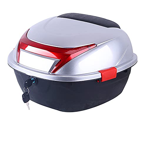 Baúl universal de moto impermeable de 30L con respaldo blando y cerradura