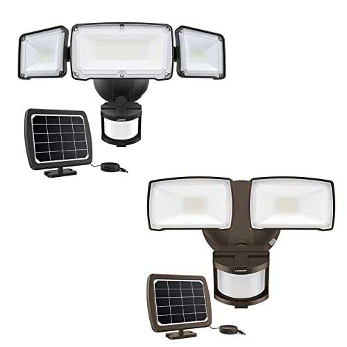 Lepower 1600Lm Led Solar Security Lights Motion Outdoor& 1000Lm Solar Flood Lights Motion Outdoor For Yard, Garage #TOP9