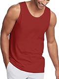 Hat and Beyond Mens Tank Top Soft Performance Boxing Gym Shirts Plain Muscle Tee (X-Large, 1hcc02_re