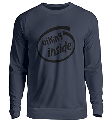 Pull Viking unisexe bleu taille M style nordique chaud