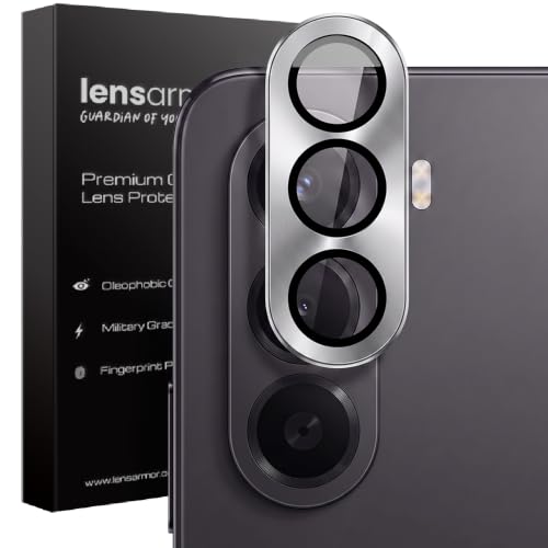 Image of Lensarmor Compatible with OnePlus Nord CE6 Lite Silver Camera Lens Protector - Premium 9H Tempered Glass, Anti-Reflective Coating, Military-Grade Protection & Case-Friendly Design