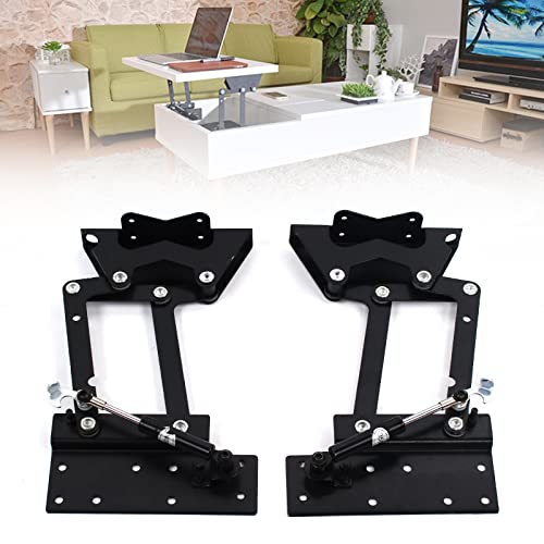 2 pezzi hardware meccanismo di chiusura per mobili, tavolino da caffè, telaio di sollevamento fai da te per tavolino da caffè, meccanismo per sollevare il piano del tavolo, 290 mm