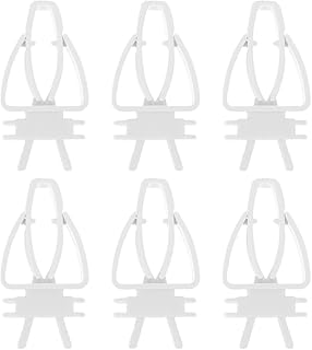 Didiseaon 6pcs Pet Feeder Pet Accessories Clips Pet Bird Food Fixing Clip Bird Vegetable Clip Fixed Clamp Bird Cage Fixed Clip Practical Fixed Clip Bird Cage Supply Food Clip Plastic Parrot