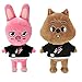 Nothers 2 Pezzi Skzoo Plushie Stray Kids, Skzoo Plush Doll Stray Kids Merch, Bambole di Peluche Cosplay Figure Regalo (Dwaekki+Han Quokka)