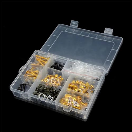 ���i �ɓK������z���_ CBF125 CBF190R CBF500 CBF600 CBF1000 �I�[�g�o�C�t�F�A�����O�{���g �l�W �t�@�X�i�[�Œ� ���S�L�b�g �i�b�g �{�b�N�X�p�[�c�t�� �ˑ��L�b�g(Yellow)