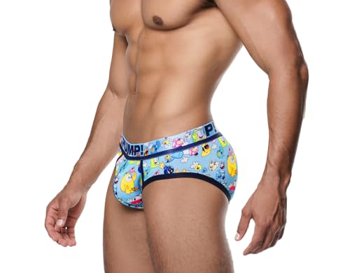 Pump! Funtopia Brief Men's Designer Briefs | Athletic Style Underwear with Supportive Fit