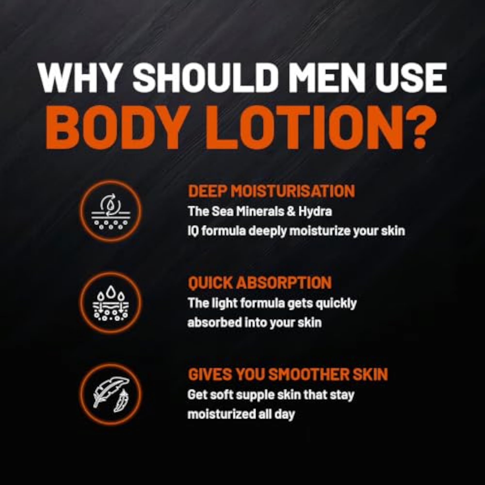 Men Body Lotion with Shea Butter & Watermelon Seed Oil