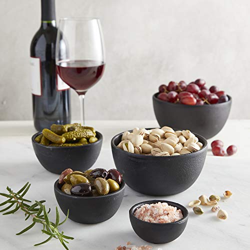 47Th & Main Rustic Round Bowl, Tiny, Cast Iron Black,1.5 Fl Oz #TOP1