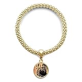 Paketmenge: 1 x Armband DIYthinker Damen Hammer Turm Lampe China Worker Goldene Armband Laufende Anhänger Schmuck-Kette