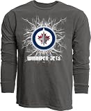 Blue 84 Winnipeg Jets NHL Officially Licensed Long Sleeve T-Shirt Ringspun Electric Black, XX-Large