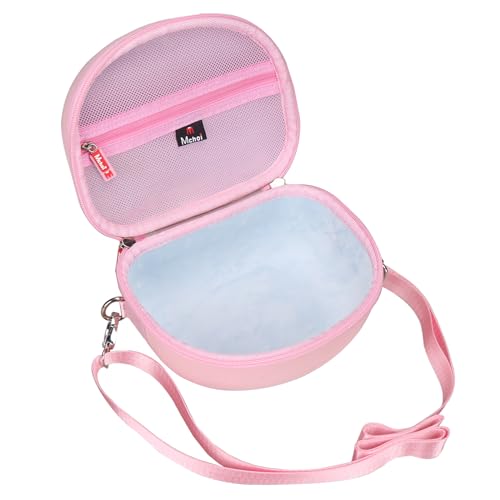 Mchoi Hard Case Suitable for Riwbox CT-7 Pink/for Jack CT-7S Cat Green 3.5mm/ for iClever IC-HS01 Bluetooth Wireless Over-Ear Headphones Headset for Kids Travel Protective Case, Pale Pink, Case Only by Mchoi - Used condition - Image 3