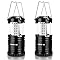 Lepro LED Lanterns Battery Powered, Camping Essentials, Collapsible, IPX4 Water Resistant, Outdoor Portable Lights for Emergency, Hurricane, Storms and Outages, 2 Pack