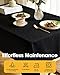 Niuara Black Rectangle Table Cloth - 6 Pack, 60